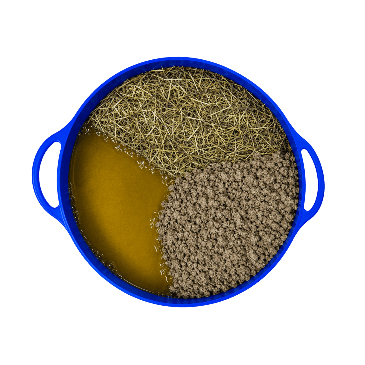 blue feed bowl with slow release energy